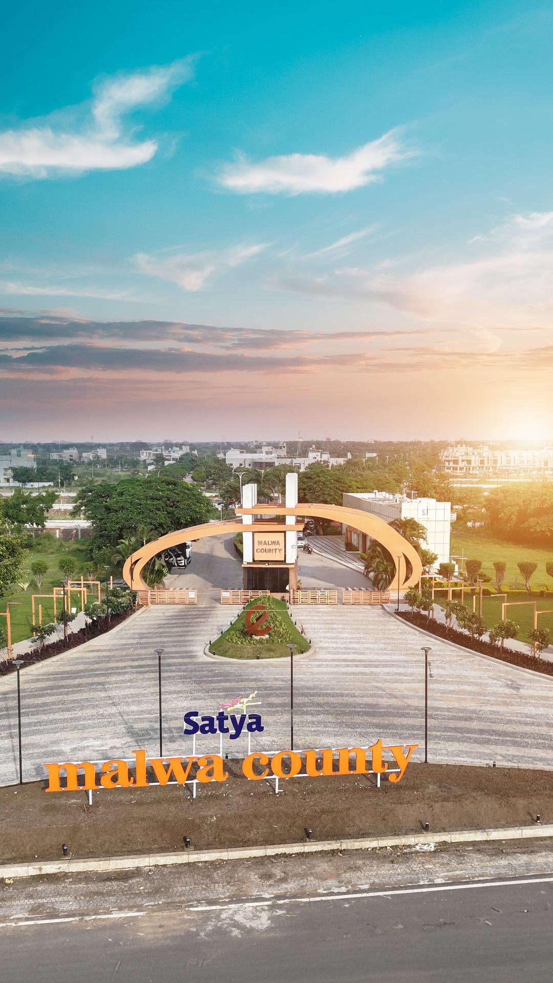 Malwa County DBR Realtors Properties entrance by satya group